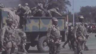 Rhodesian Army African Rifles Battalion | Mock Battle on 2nd Day of Wankie Show | August 1972