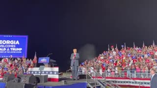 Flashback: President Trump rally clip w/ fireworks