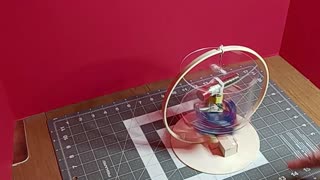 Smaller Acrylic Compass Motor at Full Speed