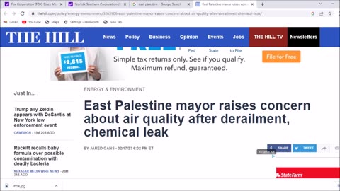 Banksters Control East Palestine Narrative