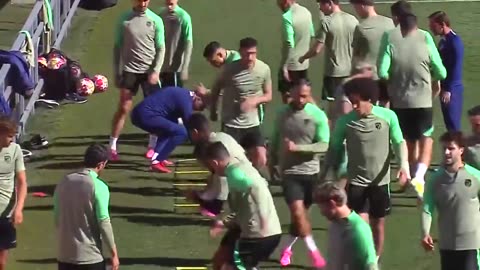 Morata and Griezmann back training with Atletico ahead of Inter in UCL