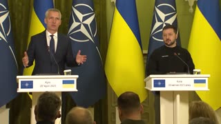 NATO Secretary General with the President of Ukraine Volodymyr Zelenskyy - April 20, 2023