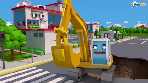 Kids 3D Car Cartoons with Monster Trucks