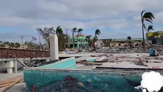 Fort Myers beach was destroyed by the Hurricane Ian