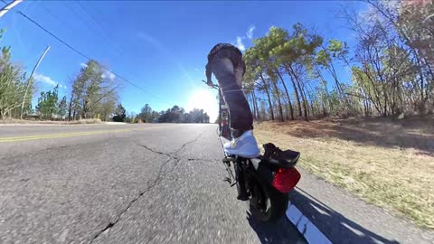 Riding on 8 inch Electric Scooter Wheels: Close Up View of a 10 Mile Ride!