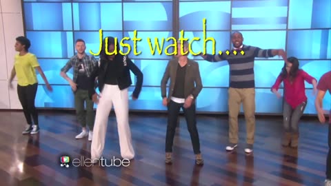 Michelle Obama Dances With Ellen And Shows "Her" Stuff. (ITS A FREAK)
