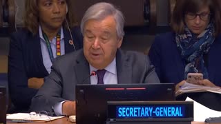 NOW - UN chief: "Humanity has opened the gates of hell."