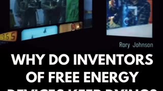 WHY DO INVENTORS OF FREE ENERGY DEVICES KEEP DYING ????