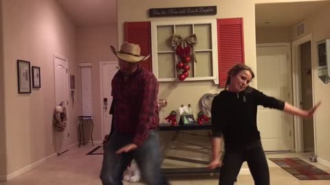 Dad performs epic hip hop dance with daughter - and twerks!
