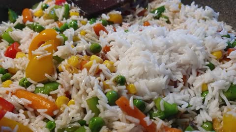 Home made vegetable 🥗 rice || easy recipe