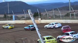 Huge Speedway Sedan Crash, Goulburn NSW, Australia