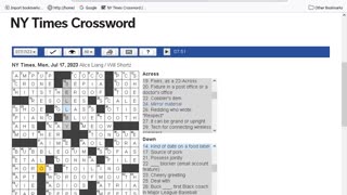 NY Times Crossword 12 Jun 23, Monday