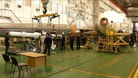 The Expedition 43 Soyuz Spacecraft Is Prepared for Launch