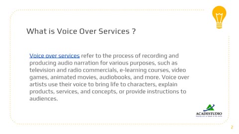 Voice over services