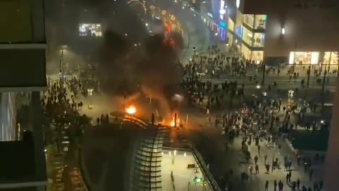 Rotterdam Netherlands Riots Due To Re-Lockdown Measures