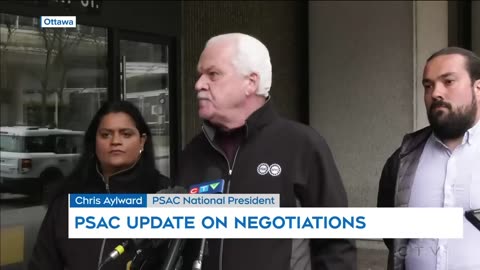 PSAC update on negotiations _ Federal workers strike in Canada