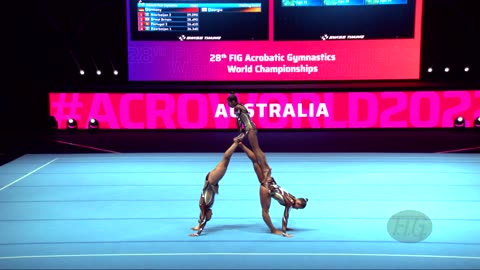 Australia 2 (AUS) - 2022 Acrobatic Worlds, Baku (AZE) - Balance Qualification Women's Group