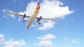 Plane Landing Over My Head At The Famous Maho Beach in St. Maarten Netherland Antilles in 2006