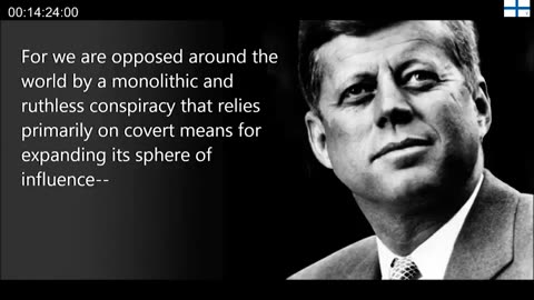 JFK - We are at War and the enemy are advancing around the globe President John F Kennedy 27 4 1961