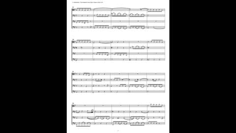 J.S. Bach - Well-Tempered Clavier: Part 2 - Fugue 21 (Trombone Quartet)
