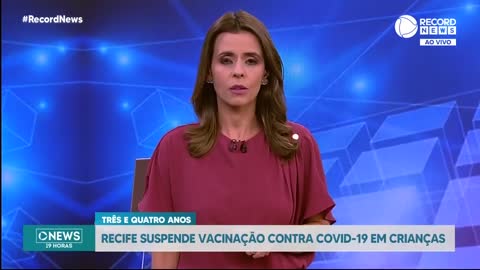 Recife suspende vacinação contra Covid-19 em crianças