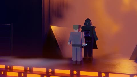 Duelo en Cloud City (Luke Skywalker vs Darth Vader) | Animación 3D