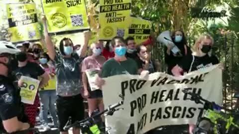 Antifa Brisbane Promoting Vaccines