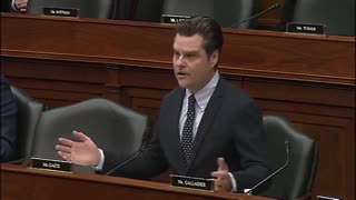 Matt Gaetz SHREDS Lloyd Austin's Double Standards With A Bible Parable