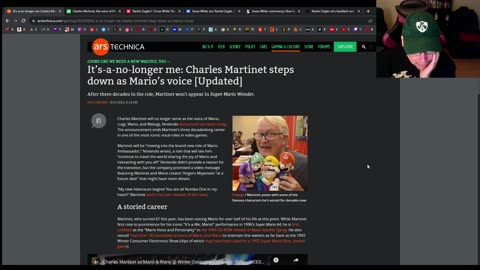 Charles Martinet voice of Mario for Nintendo is stepping down