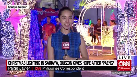 Christmas lighting in Sariaya, Quezon gives hope after 'Paeng'