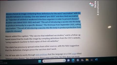C.D.C. Redefined Vaccines in Regard to Preventive Effects