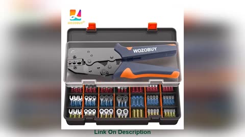 Exclusive WOZOBUY Crimping Pliers Set Wire Crimper Cri