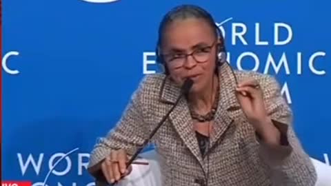 Marina Silva fazendo fake news em Davos! É parte da estratégia para afugentar investimentos?