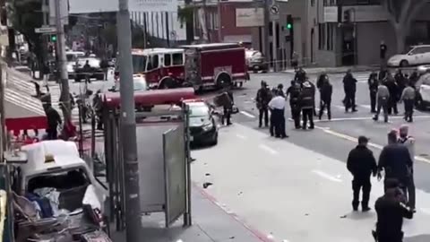 One dead, several injured after car crashes into pedestrians during police pursuit in San Francisco