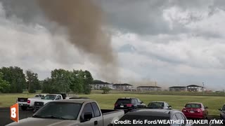 Tornado RIPS Debris into the Air as It PLOWS Through Buildings