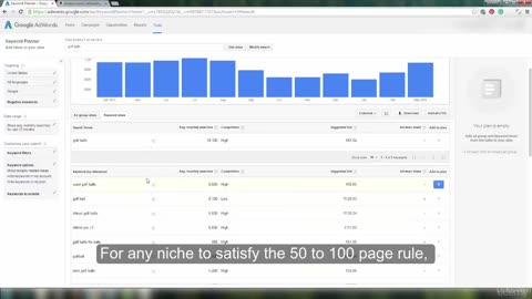 Using Google AdWords Keyword Planner for niche research