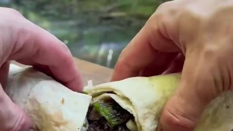 Doğada El Yapımı Cağ Kebabı 🥩 _ Cooking handmade cag kebab in nature