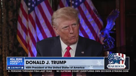 When asked if he’d run for President in 2015 knowing what he knows now, Trump says ‘absolutely’