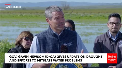 JUST IN- California Gov. Gavin Newsom Gives Update On Drought