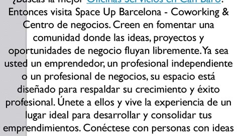 Consigue las mejores Oficinas Servicios en Can Baró