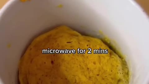 1 minute single serving pumpkin pie