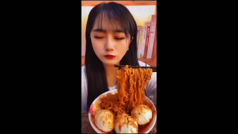 AMAZING ASMR China Eating Noodles Challenge