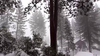 Unusual blizzard conditions pound Lake Tahoe area