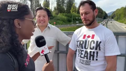 BC fails at shutting down gender ideology for kids protesters on North Van Highway overpass