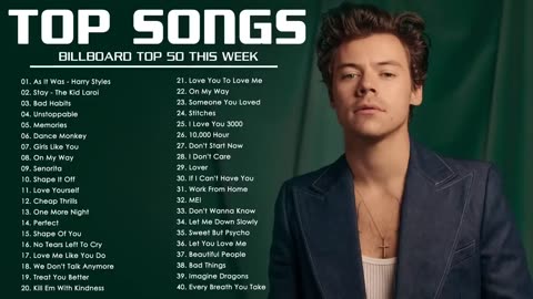 Billboard Hot 100 This Week || Maroon 5, Ed Sheeran, Adele, Charlie Puth, Rihanna, Ariana Grande