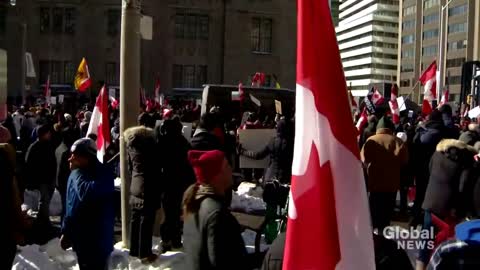 Trucker protests: Toronto - large crowds for anti-mandate demonstrations 02/05/2022 (part 2)