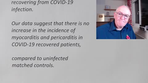 Dr. John Campbell Myocarditis, good news