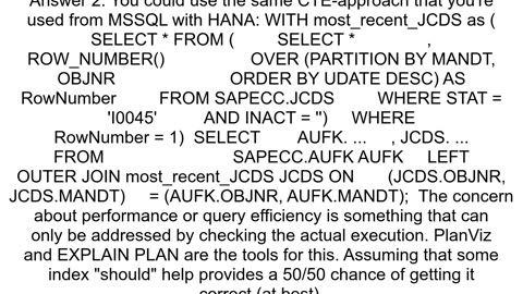 HANA SQL join alternatives to CROSS APPLY LATERAL