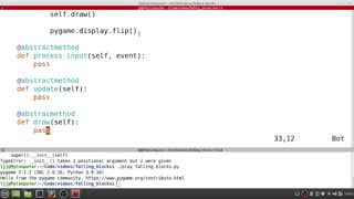 Python Tetris Part 3 (input, update & draw functions)