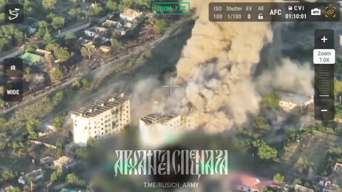 Russian FAB blows up UAF positions in Kozatske